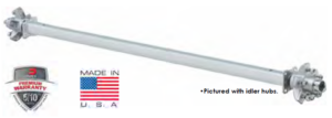 M22 2.2K EZLUBE BEAM STAINLESS STEEL SLEEVES 2x2x.180 GALV SQ TUBE WITHOUT K-FLANGE 52" SPINDLE